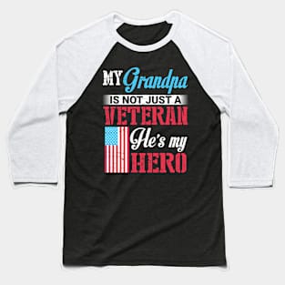 Happy Veteran Memorial Day Grandpa Baseball T-Shirt